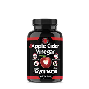 Apple Cider Vinegar with Gymnema - 60 Tablets (30 Servings) | GNC
